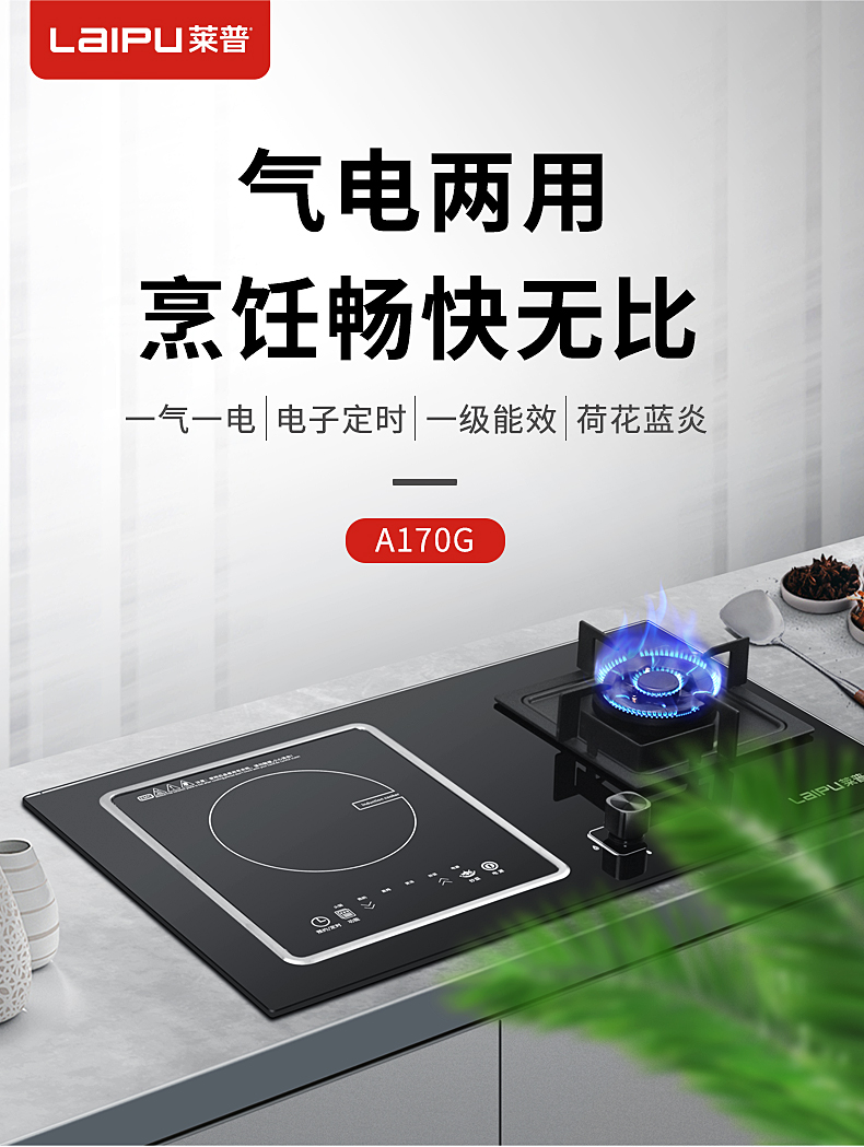 莱普气电两用灶，一灶多功能烹饪畅快无比！